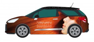 Vanan Citroën DS3 belettering1
