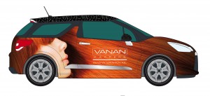 Vanan Citroën DS3 belettering2